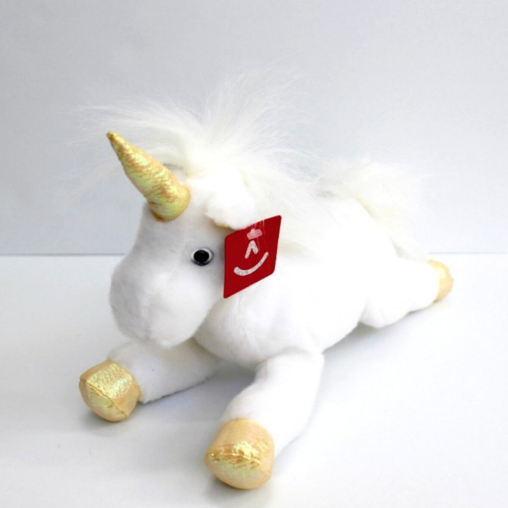 Aurora Flopsie Venus The White Unicorn Plush Stuffed Animal 12"